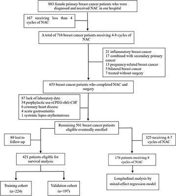 The predictive value of neutrophil-to-lymphocyte ratio for overall survival and pathological complete response in breast cancer patients receiving neoadjuvant chemotherapy